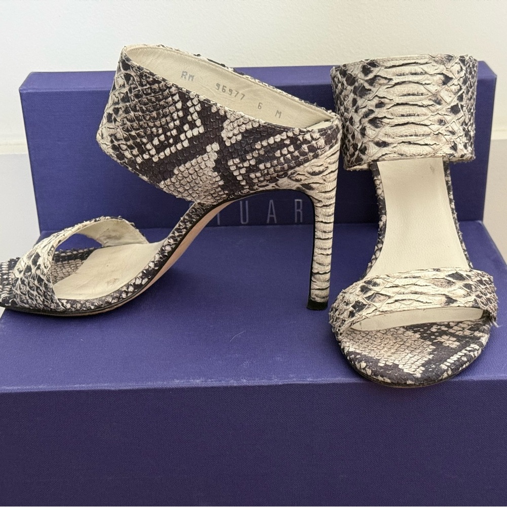 Stuart Weitzman snakeskin sandals